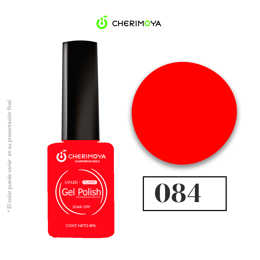 7805250220849.png Esmalte permanente 8 ml color 084 Cherimoya - Imagen 1