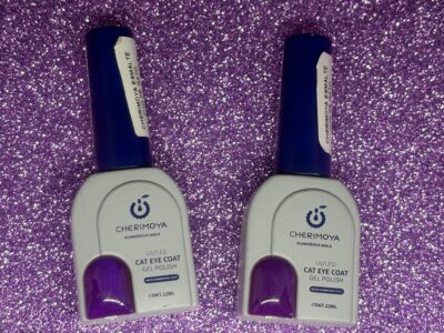 Esmalte Cherimoya  Nueva tendencia   Morado metalizado   15 ml - Imagen 2